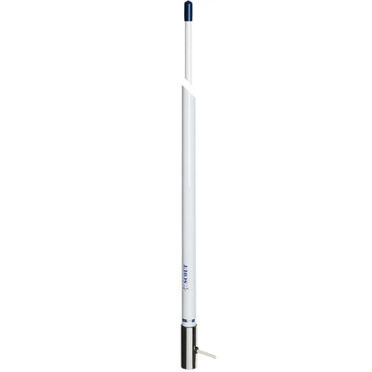 Scout 8' White VHF Marine Antenna 6dB with Stainless Steel Ferrule and 5M RG-58 Coaxial Cable, Part Number PF AN NVHF00007T