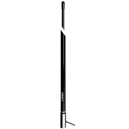 Scout 8' Black VHF Antenna with 6dB Gain and Stainless Steel Ferrule - Model PF AN NVHF00009T