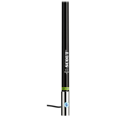 Scout 8' Black VHF Antenna with 6dB Gain and Heavy Stainless Steel Ferrule – Model PF AN NVHF00021T