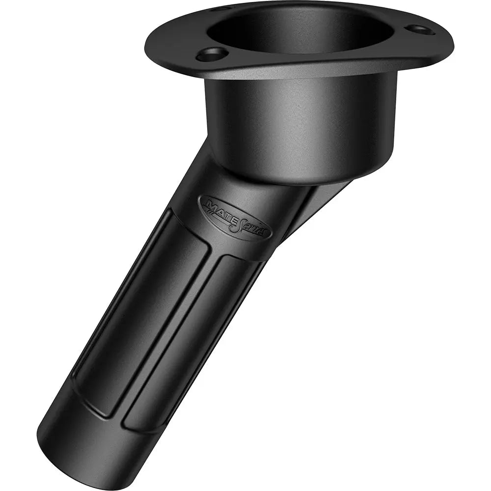 Mate Series Plastic Rod & Cup Holder 30 Degree Open with Oval Top - Black, Part P2030DB