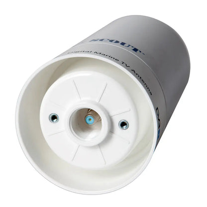 Scout Wave 4-Inch White Omnidirectional TV Antenna with 25dB Gain and 10M Coax Cable