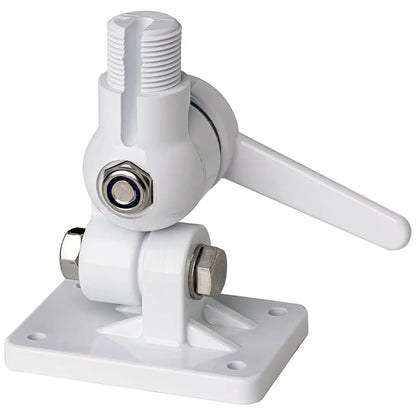 Scout Four-Way Nylon Ratchet Mount - White for Marine Antennas, Part PF AC NBASE001