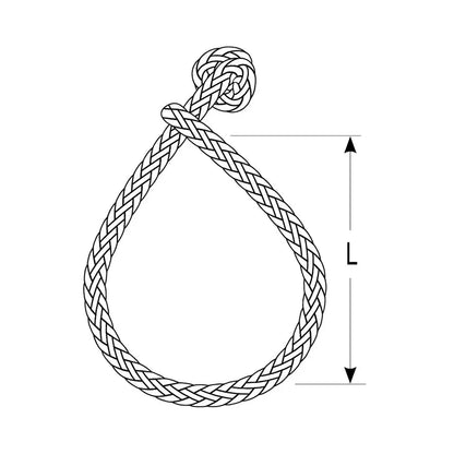 Ronstan Soft Shackle Size XL - 12mm x 70mm with Robline Line