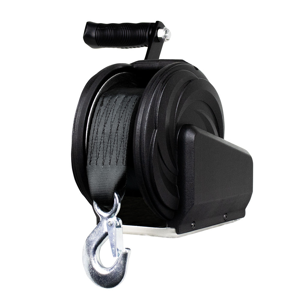 Powerwinch Select Series 800lb Winch with 6-Inch Crank Arm - Carbon Black