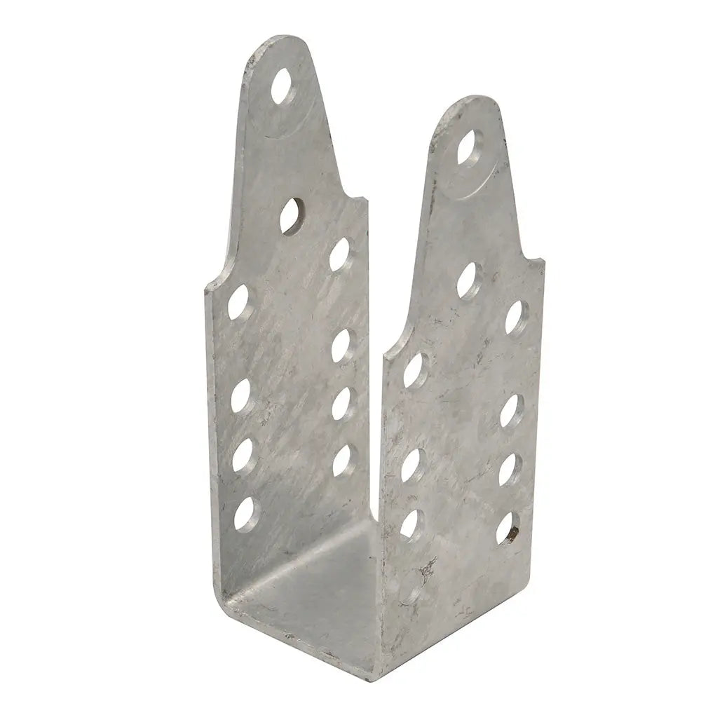 C.E. Smith 250-021786-10EZ Short Galvanized Bent Channel Upright Bracket - 9 inches