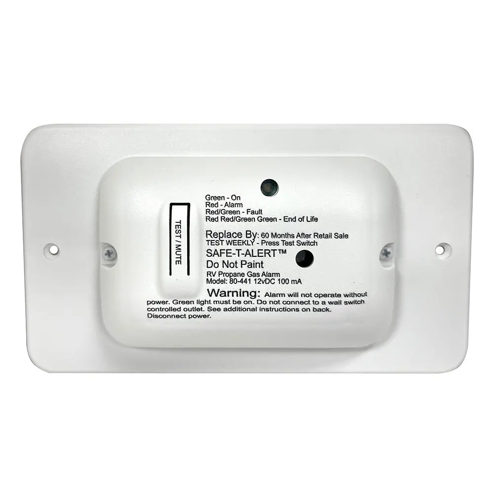 Safe-T-Alert 80 Series White Propane Gas Alarm - 12V for RVs and Campers