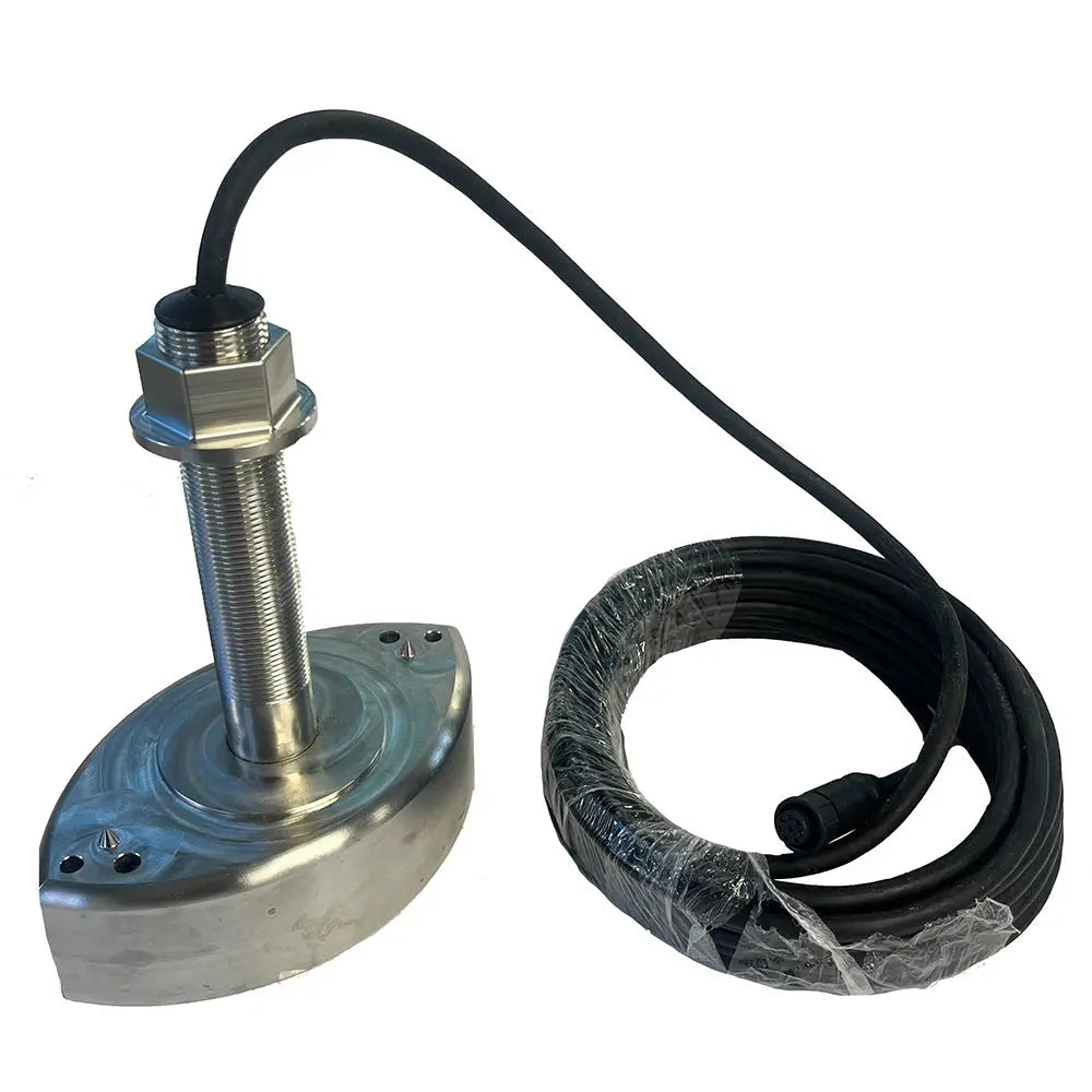 Echonautics ST180D 1kW Thru-Hull Stainless Steel Transducer - 50/200kHz for High-Performance Sonar Imaging