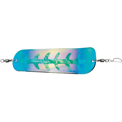 Luhr-Jensen Money Roll Flasher 8-1/4" Blue Kamikaze UV for Ice Fishing and Trolling