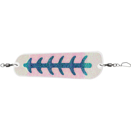 Luhr-Jensen Money Roll Flasher - 8-1/4 inch Pearl Blue Skeleton