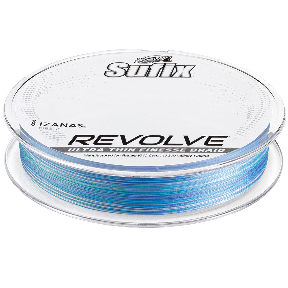 Sufix Revolve Braid 14 lb Coastal Camo, 200 Yards - Premium Finesse Fishing Line