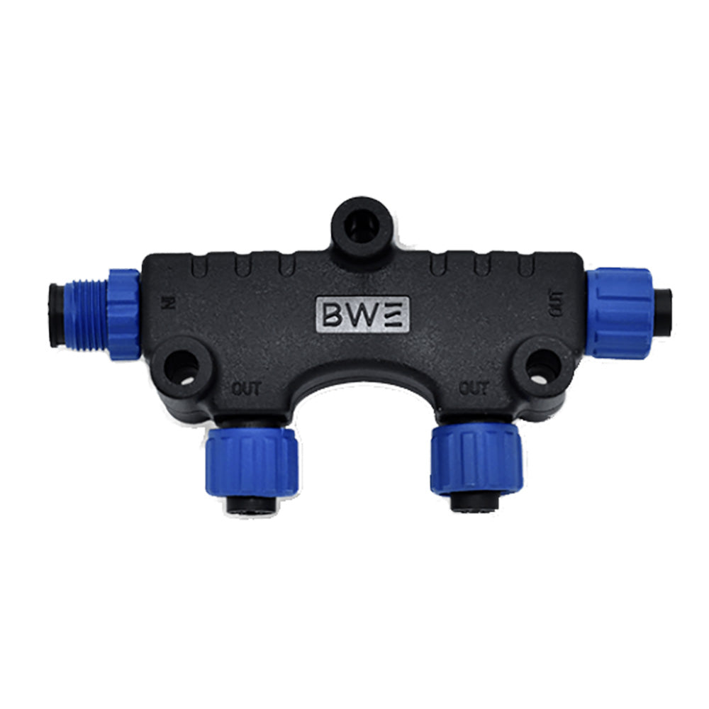 Bluewater NMEA 2000 2-Way T-Connector Part #2702-13-013 for Marine Electronics Expansion
