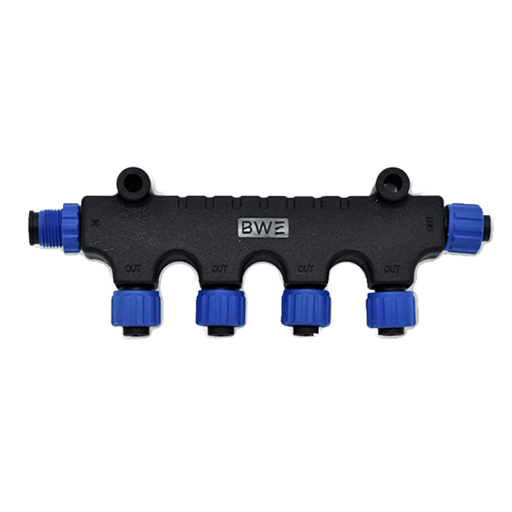 Bluewater NMEA 2000 4-Way T-Connector Part Number 2702-15-015 for Marine Electronics Networks
