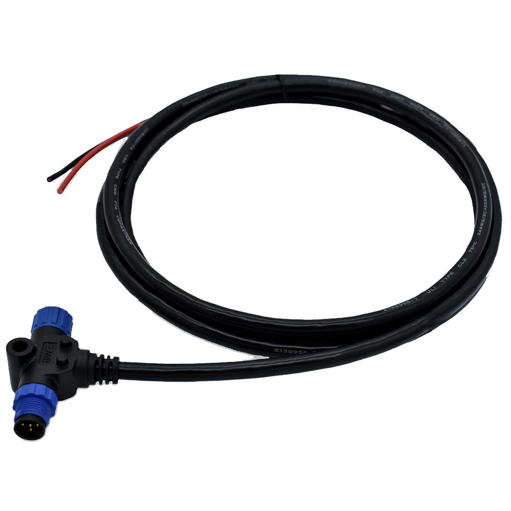 Bluewater NMEA 2000 Non-Fused Power Cable - 2 Meter for Reliable Marine Power Connectors