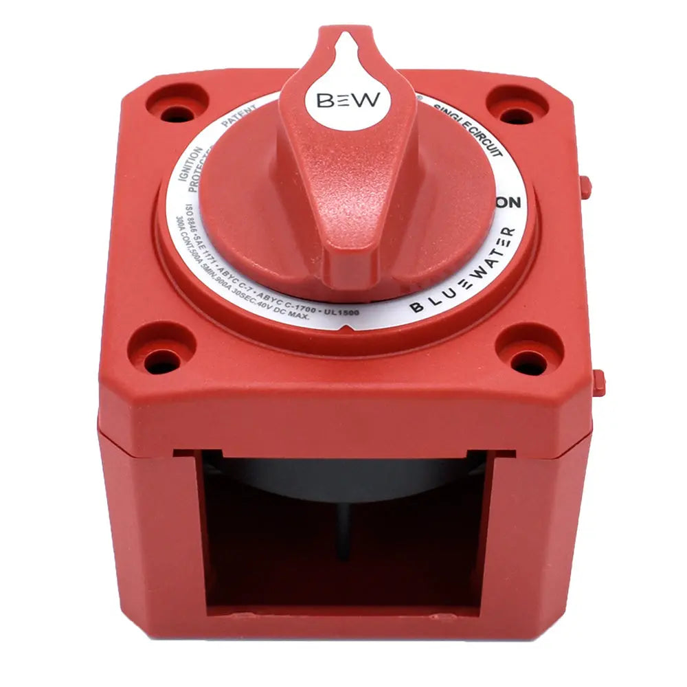 Bluewater Surface Mount Red On/Off Battery Switch Part Number 9800-006-11