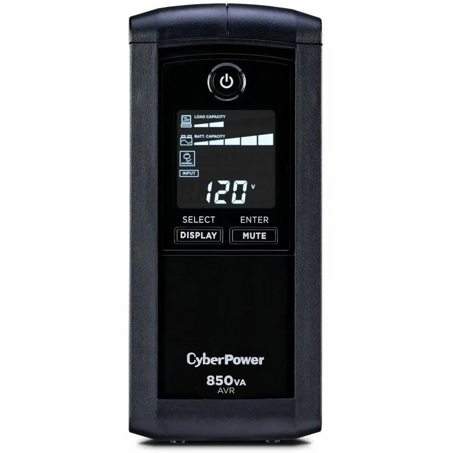 CyberPower CP850AVRLCD Line-Interactive UPS System with LCD Display and 850 VA Capacity