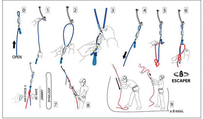 BEAL Escaper Rappelling Device - Durable Rescue and Climbing Equipment