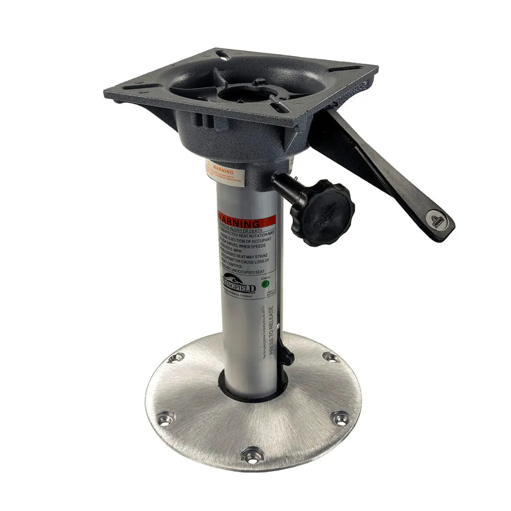 Springfield Marine 1300712-L1 2-3/8 Inch Plug-In Locking 3-Piece Pedestal Package - 12 Inch