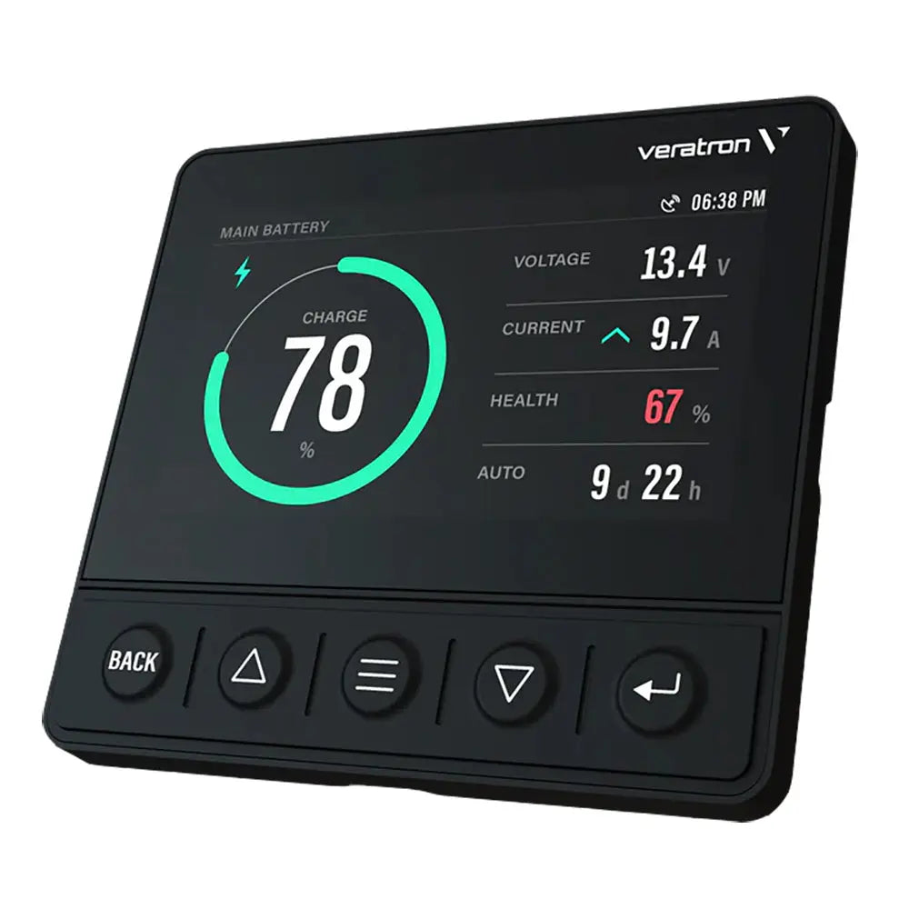 Veratron OL 43 Smart Marine Monitoring TFT Display with NMEA 2000 and J1939 CAN Compatibility