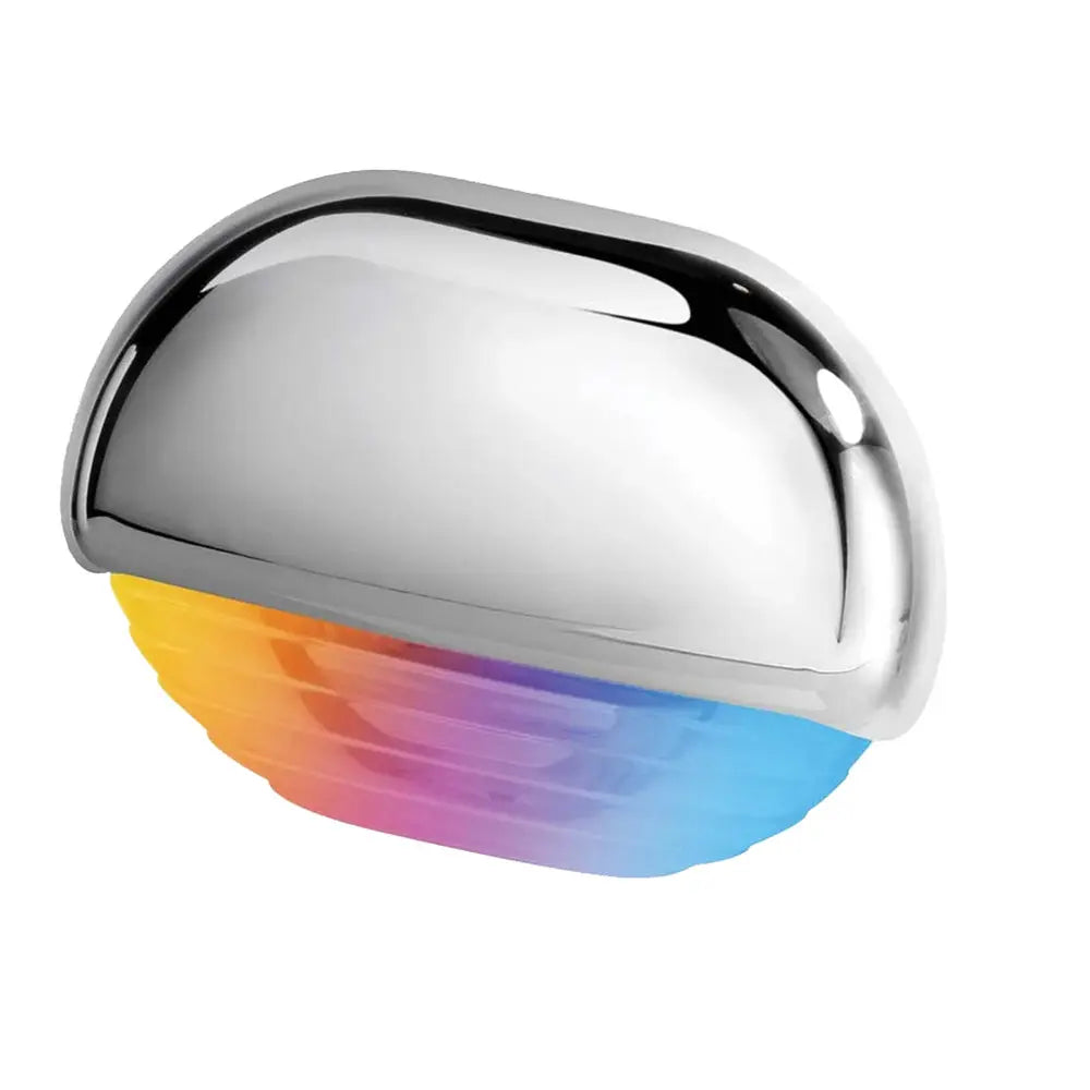 Hella Marine Apelo RGB Step Lamp with Chrome Cap - Recessed Marine LED Lighting