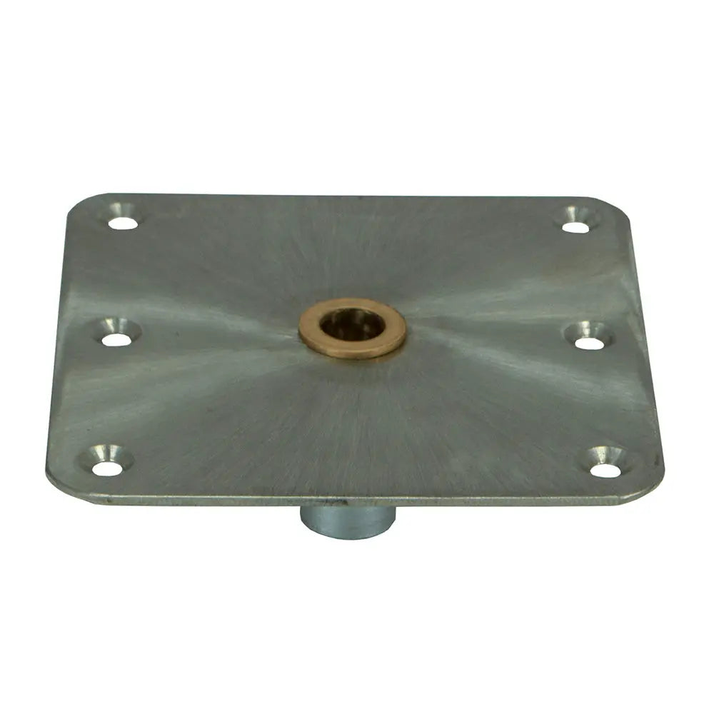 Springfield Marine KingPin Standard Square Steel Base with Brass - 7x7 Inches