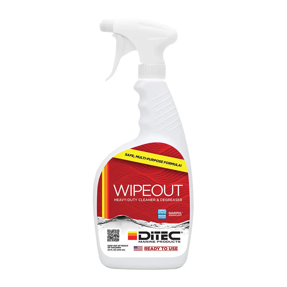 DiTEC Wipeout Multi-Surface Cleaner - 32oz | Heavy-Duty, Eco-Friendly Cleaning Solution