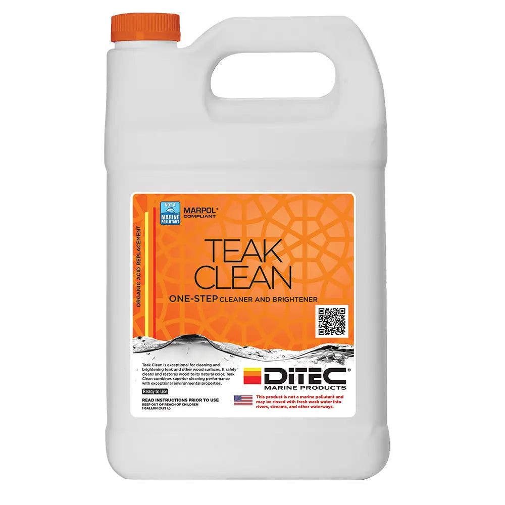 DiTEC Marine Products Teak Clean - Gallon for Wood Surface Maintenance