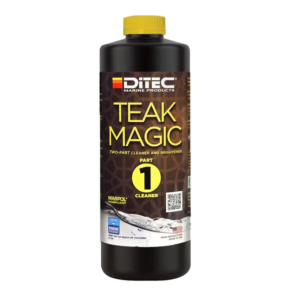 DiTEC Marine Products Teak Magic Part 1 - 32oz for Bright, Natural Teak Restoration