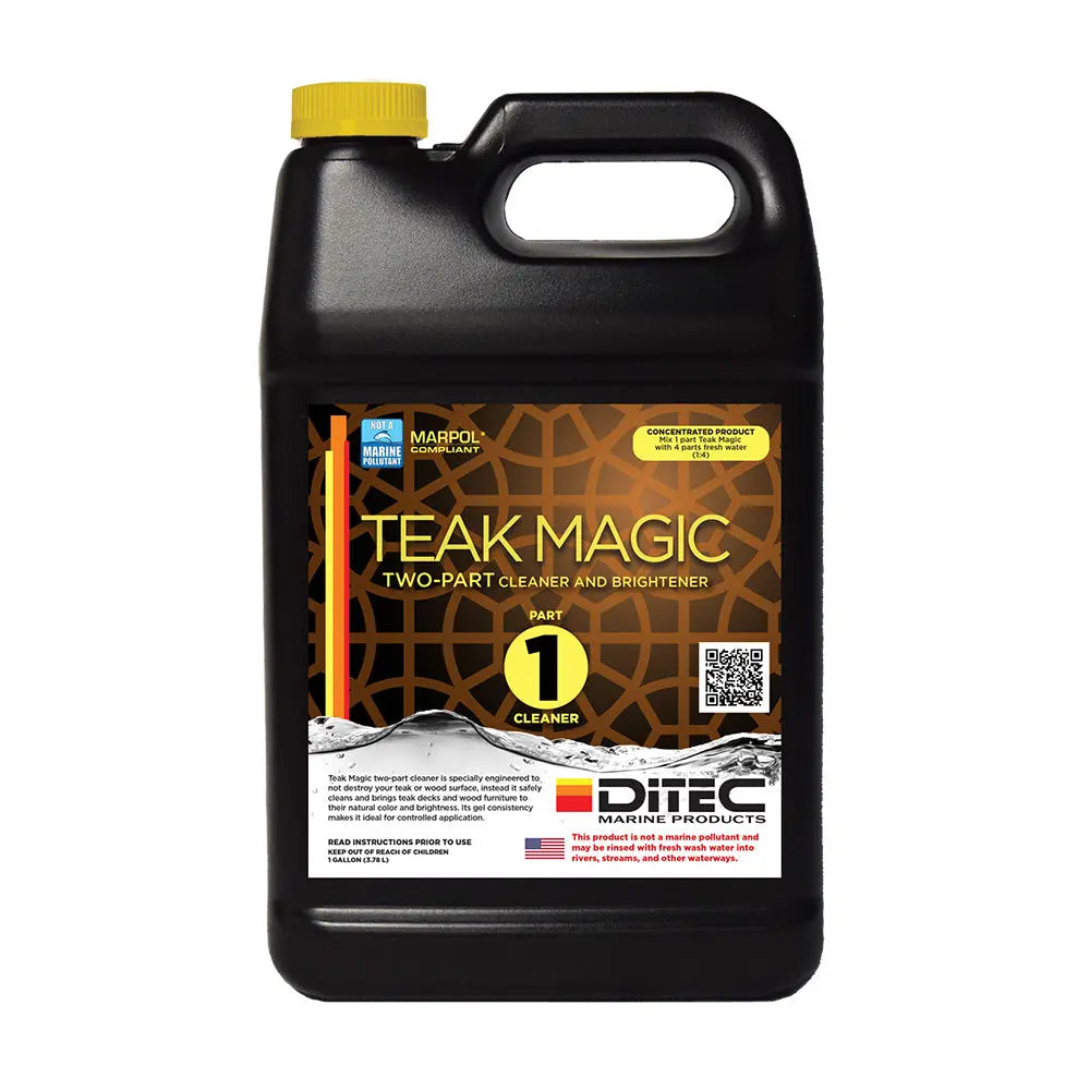 DiTEC Marine Products Teak Magic Part 1 - Gallon for Bright, Natural Teak Restoration