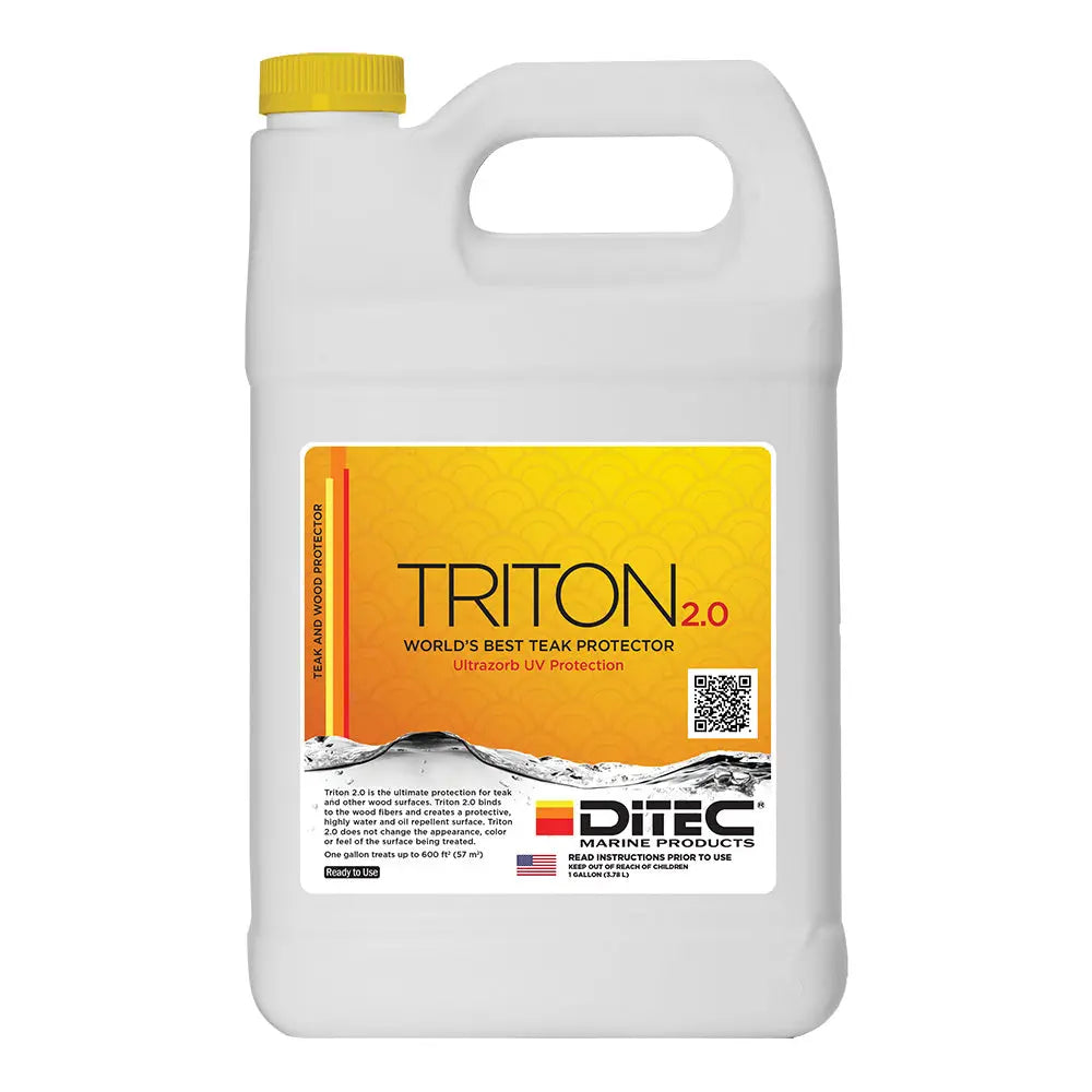 DiTEC TRITON 2.0 Teak & Wood Protectant - Gallon for Outdoor Furniture and Decking