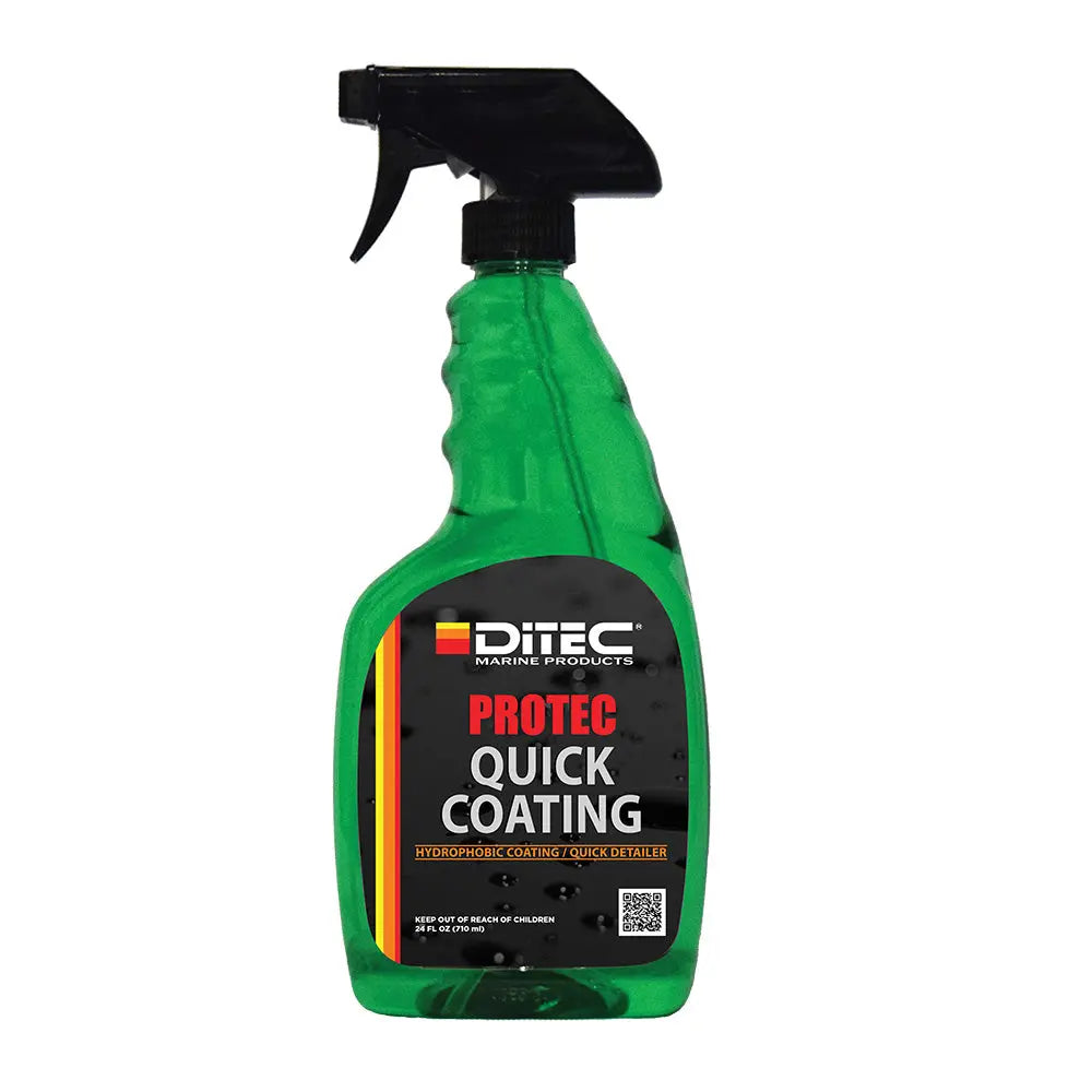 DiTEC Marine Products PROTEC Quick Coating - 24oz Protective & Hydrophobic Spray for Boats and Vehicles