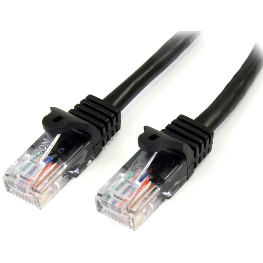 6FT BLACK CAT5E CABLE SNAGLESS CABL