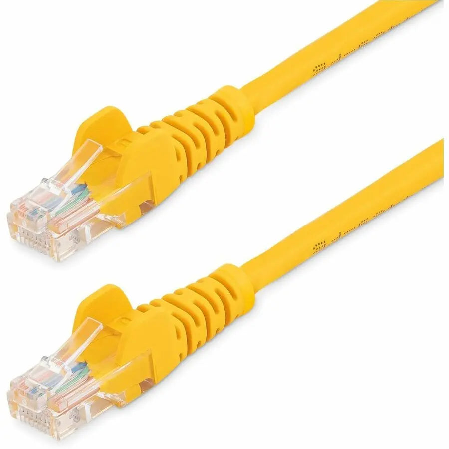 StarTech.com 10 ft Yellow Snagless Cat5e UTP Patch Cable with PoE Support
