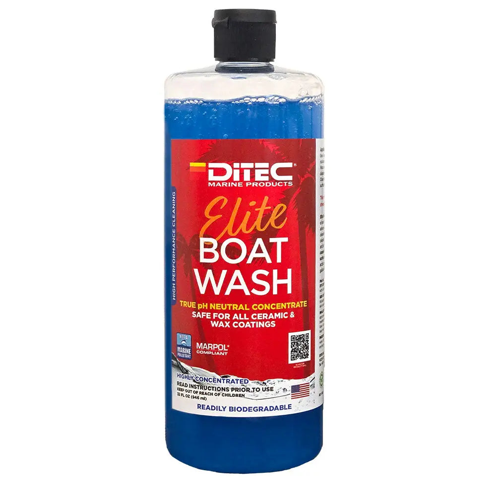 DiTEC Marine Products Elite Boat Wash - 32oz Concentrate for Exterior Cleaning
