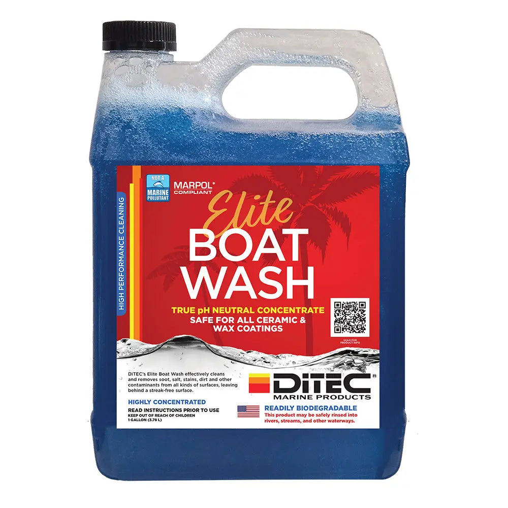 DiTEC Marine Products Elite Boat Wash - Gallon | Eco-Friendly Marine Cleaner