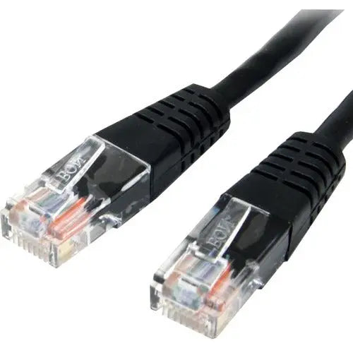 StarTech.com 50 ft Black Molded Cat5e UTP Patch Cable with Power-over-Ethernet Support