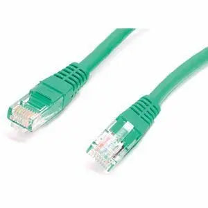 StarTech.com M45PATCH1GN 1 ft Green Cat5e UTP Patch Cable with Molded Strain Relief and Gold Connectors