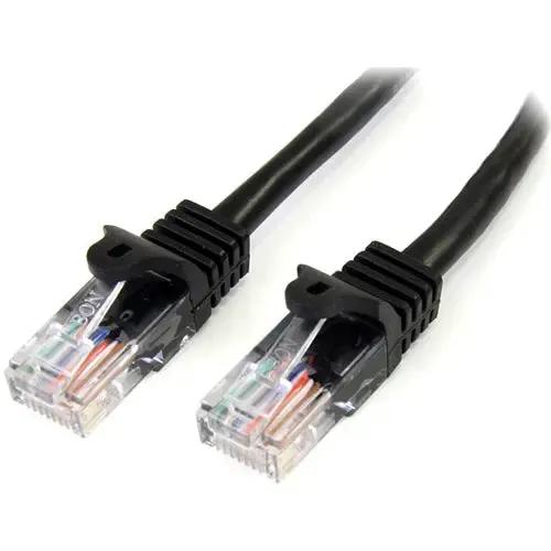 StarTech.com 25 ft Black Cat5e Snagless Patch Cable with PoE Support by StarTech.com