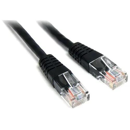 StarTech.com 1 ft Black Molded Cat5e UTP Patch Cable with Power-over-Ethernet Support by StarTech.com