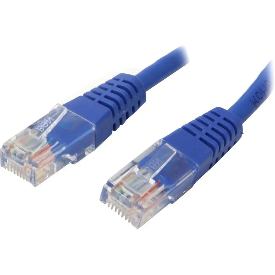 StarTech.com M45PATCH2BL 2 ft Blue Molded Cat5e UTP Patch Cable with Power-over-Ethernet Support