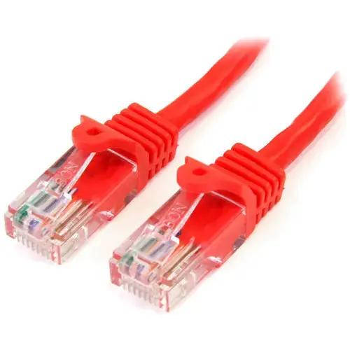 StarTech.com 2 ft Red Cat5e UTP Patch Cable with Snagless RJ45 Connectors and PoE Support by StarTech.com