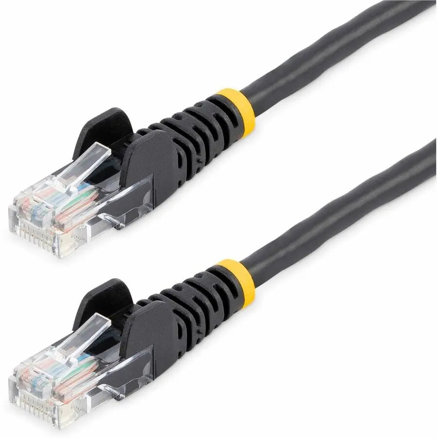 StarTech.com 50 ft Black Cat5e Snagless UTP Patch Cable with PoE Support