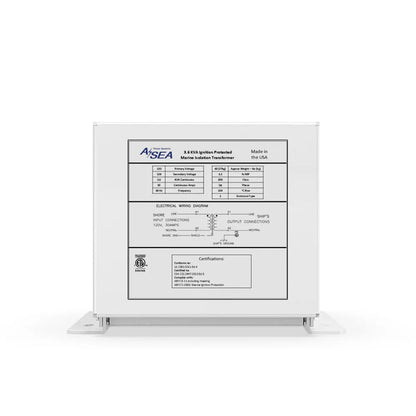 ASEA Power Systems 12 kVA Isolation Transformer for Marine Applications
