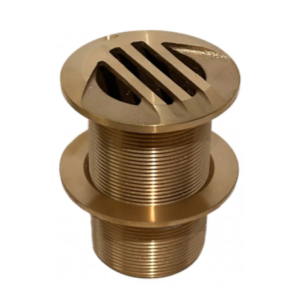GROCO 1-1/4 Inch Slotted Hi Speed Thru-Hull with Nut - C83600 Bronze