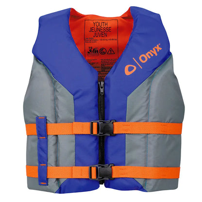 Onyx Outdoor Shoal All Adventure Youth Life Jacket - Blue