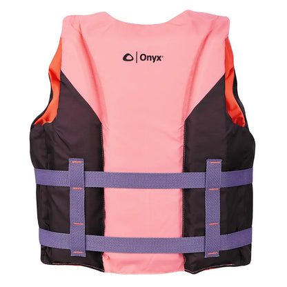 Onyx Shoal All Adventure Youth Life Jacket - Pink for Water Sports and Recreation
