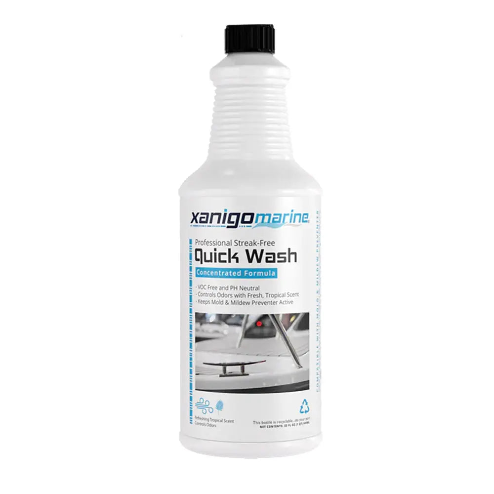 Xanigo Marine Quick Wash 32oz - Streak-Free Boat Cleaner with Tropical Scent