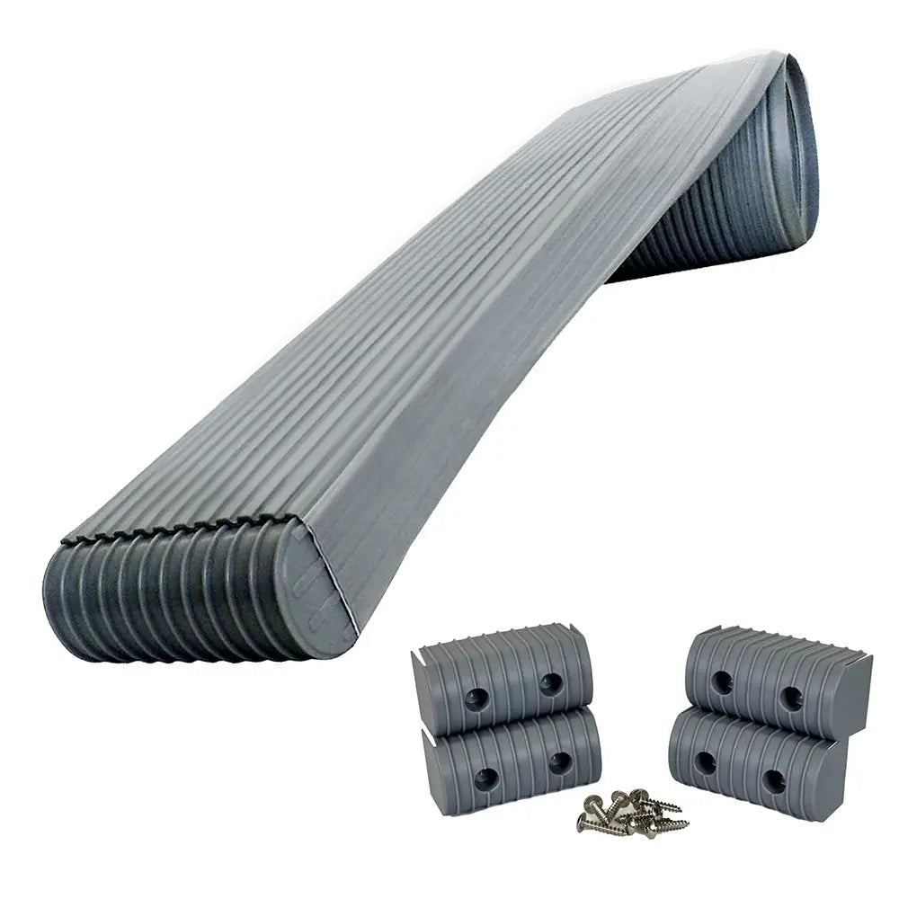 Caliber BunkWrap Kit - Grey 24 ft x 2 in x 4 in Roll with Stainless Steel Hardware