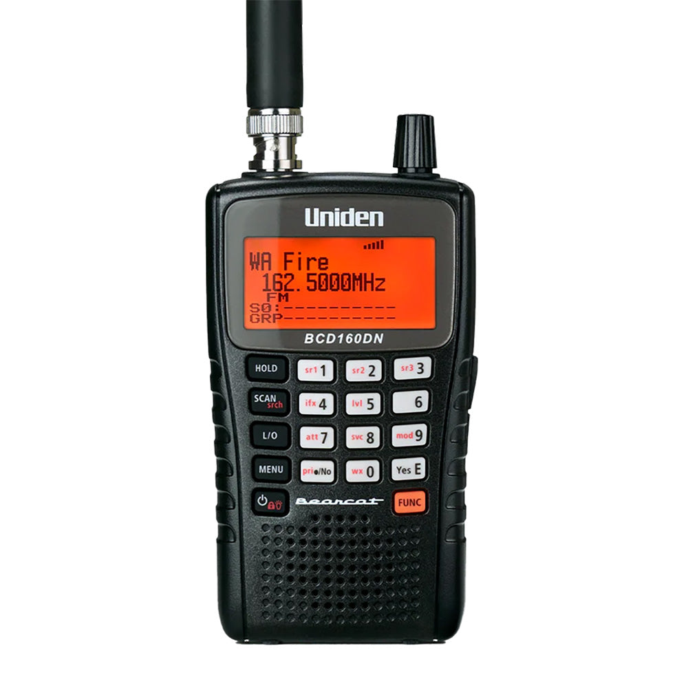 Uniden BCD160DN Digital Handheld Scanner - Advanced Spectrum Monitoring with Preloaded DMR and NXDN