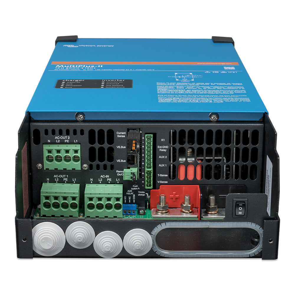 Victron Energy MultiPlus-II 24/3000 70-50 2x120V Inverter/Charger (UL458) with PowerAssist and Remote Monitoring