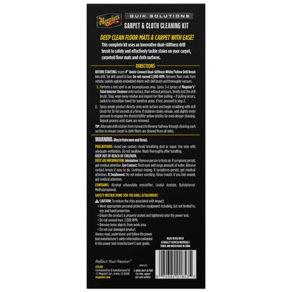 Meguiar's Quik Solutions Carpet and Cloth Interior Cleaning Kit - G55268